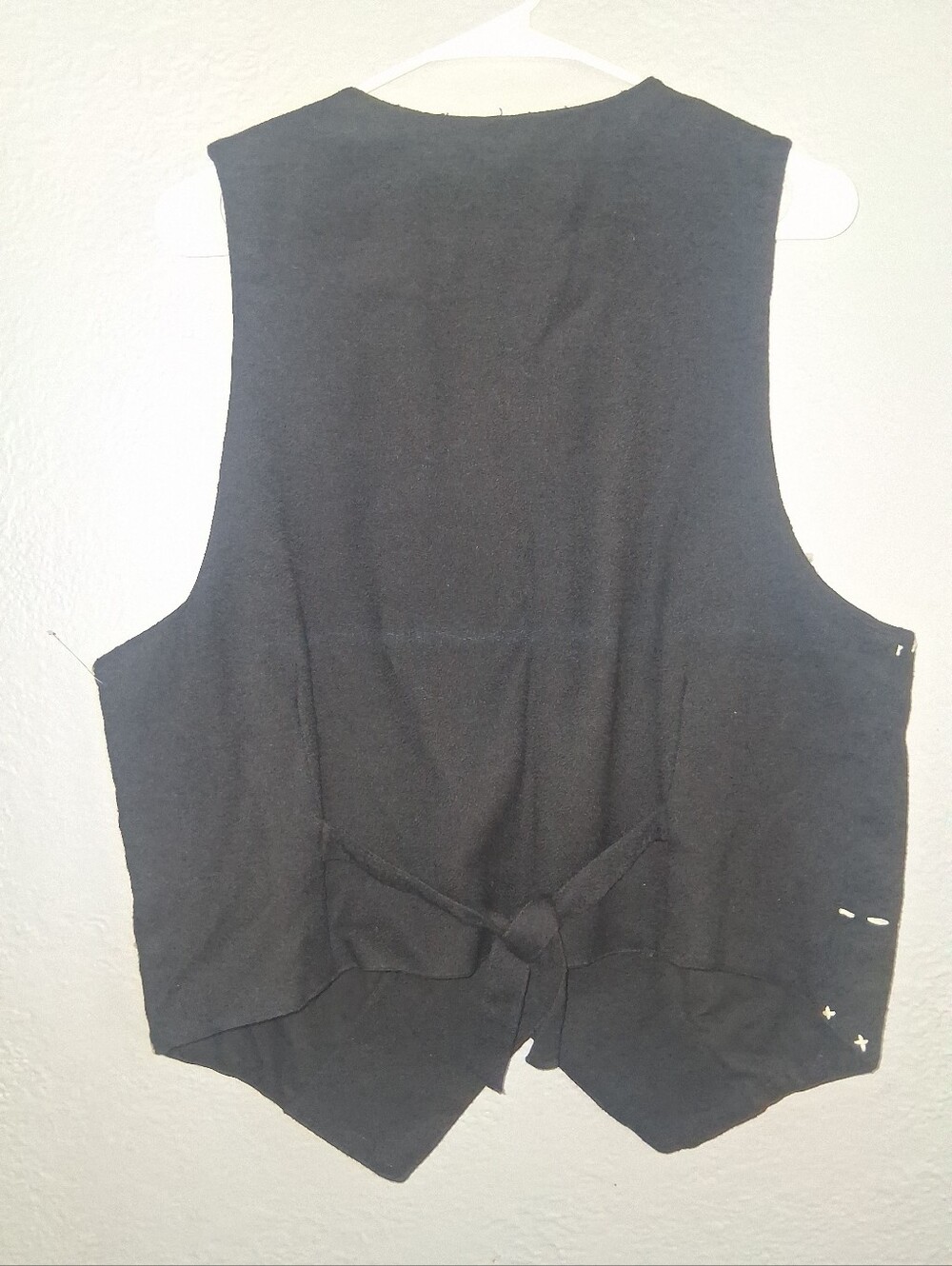 Roper Vintage 100% Cotton Equestrian Rodeo Embroidered Vest Black L - Picture 5 of 5